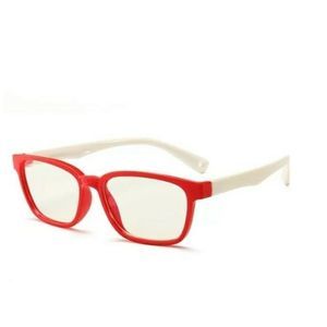 Kids White and Red Frame Anti Blue Light Blocking